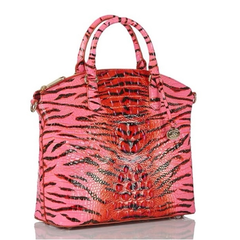 Brahmin Large Duxbury Satchel - Pink Feline Ombre